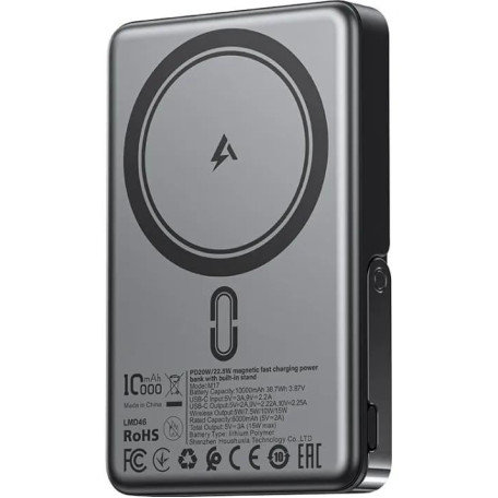 Павербанк Acefast Magnetic Wireless Black 10 000 mAh / 22.5 Вт (6974316284000)