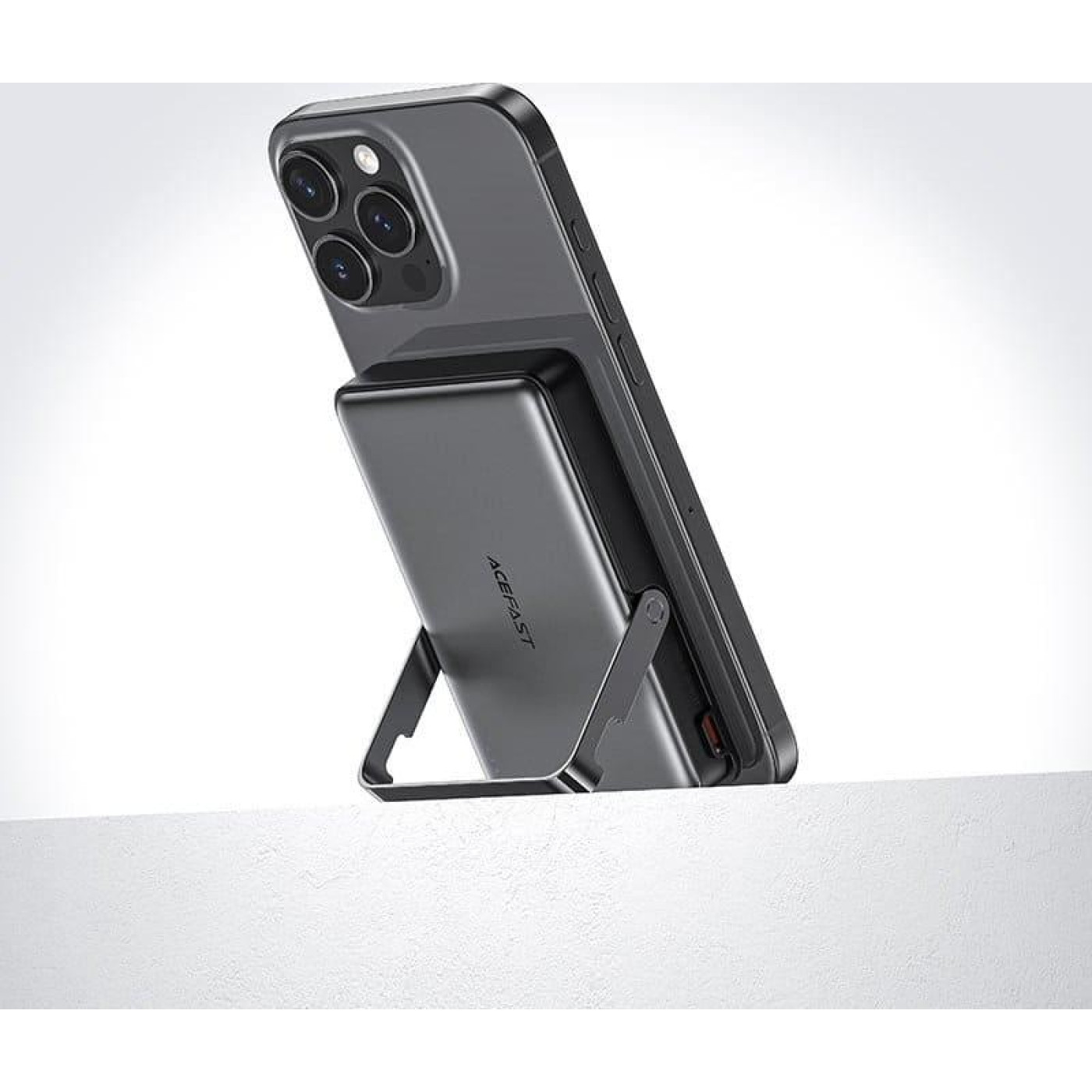 Павербанк Acefast Magnetic Wireless Black 10 000 mAh / 22.5 Вт (6974316284000)