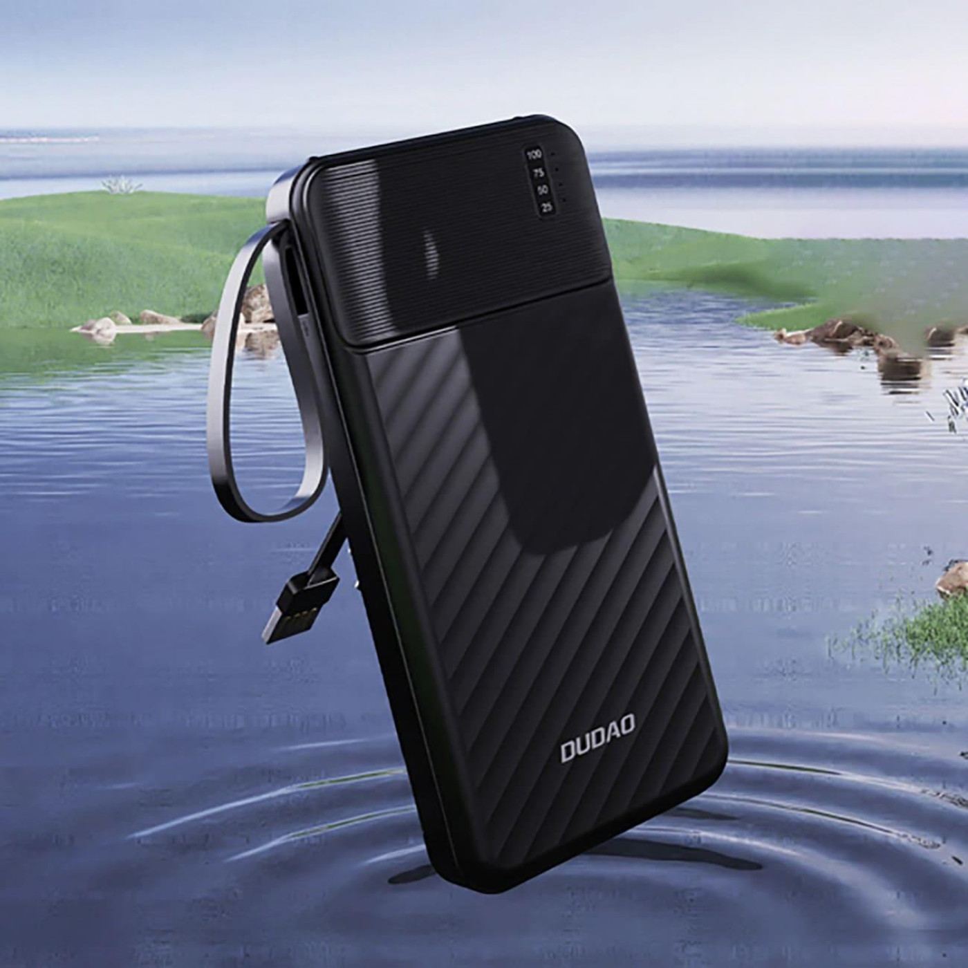Павербанк Dudao Black 10 000 mAh / 10 Вт (6977196681853)