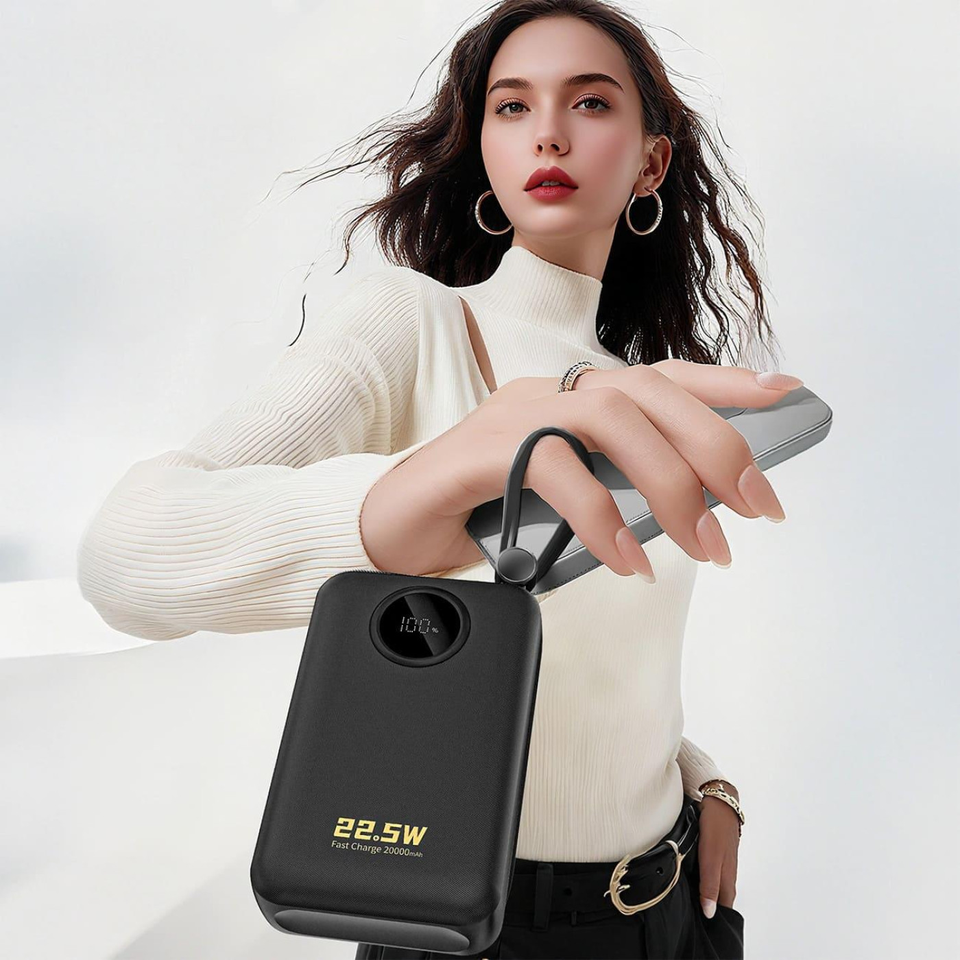 Павербанк Dudao Black 20 000 mAh / 22.5 Вт (6977196680016)