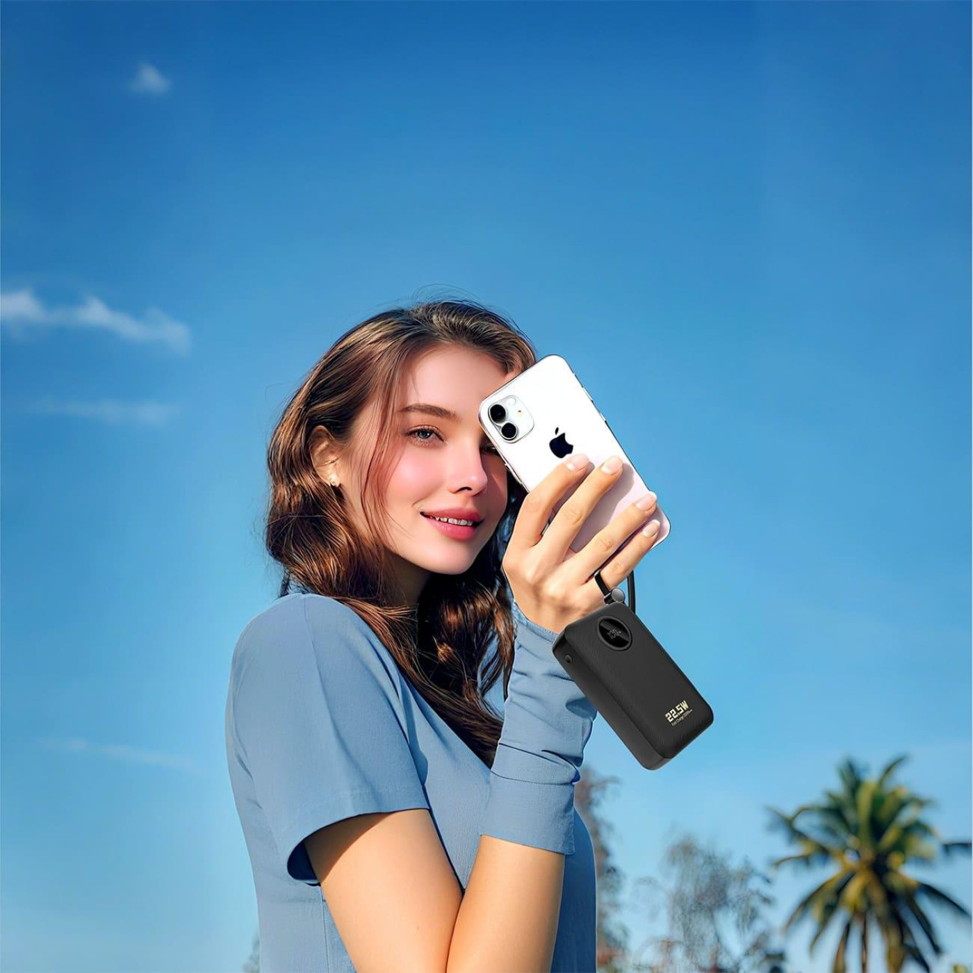 Павербанк Dudao Black 20 000 mAh / 22.5 Вт (6977196680016)