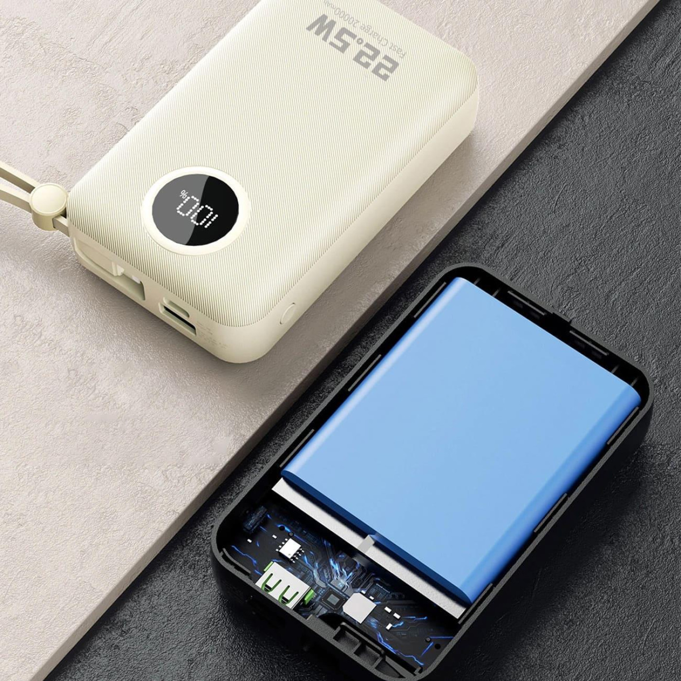 Павербанк Dudao White 20 000 mAh / 22.5 Вт (6977196680023)