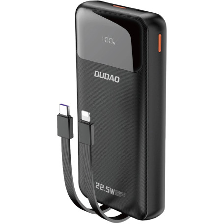 Павербанк Dudao Black 20 000 mAh / 22.5 Вт (6977196682430)