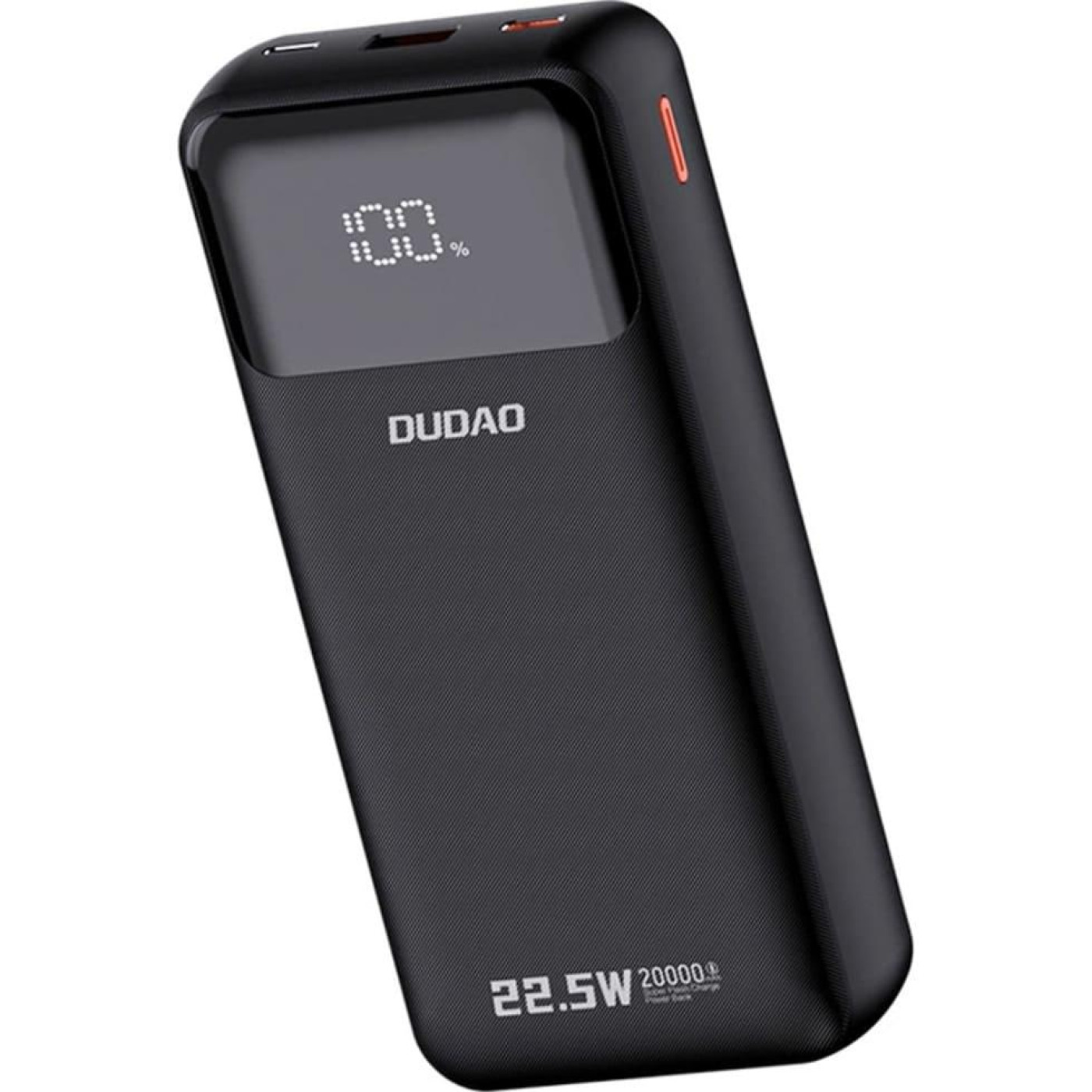 Павербанк Dudao Black 20 000 mAh / 22.5 Вт (6977196682430)