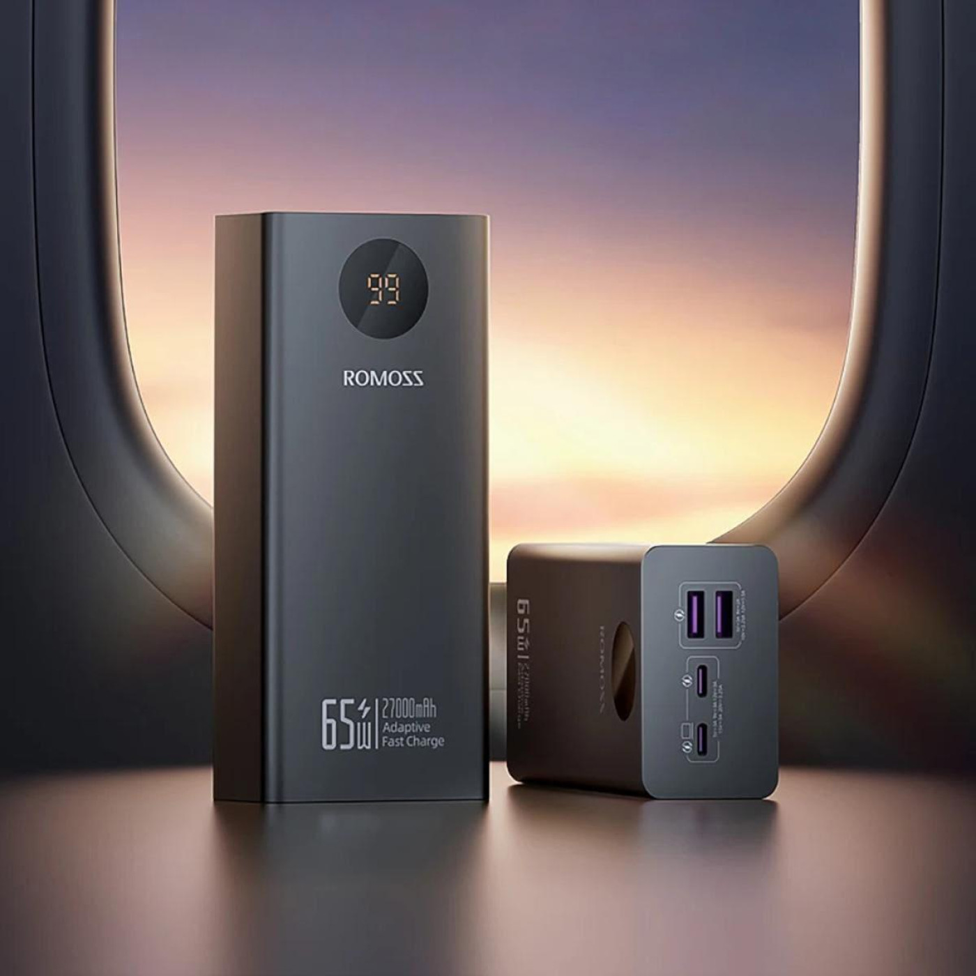Универсальна мобильна батарея Romoss PEA27S Pro 27000mAh 65W Black (PEA27-282-2111H)