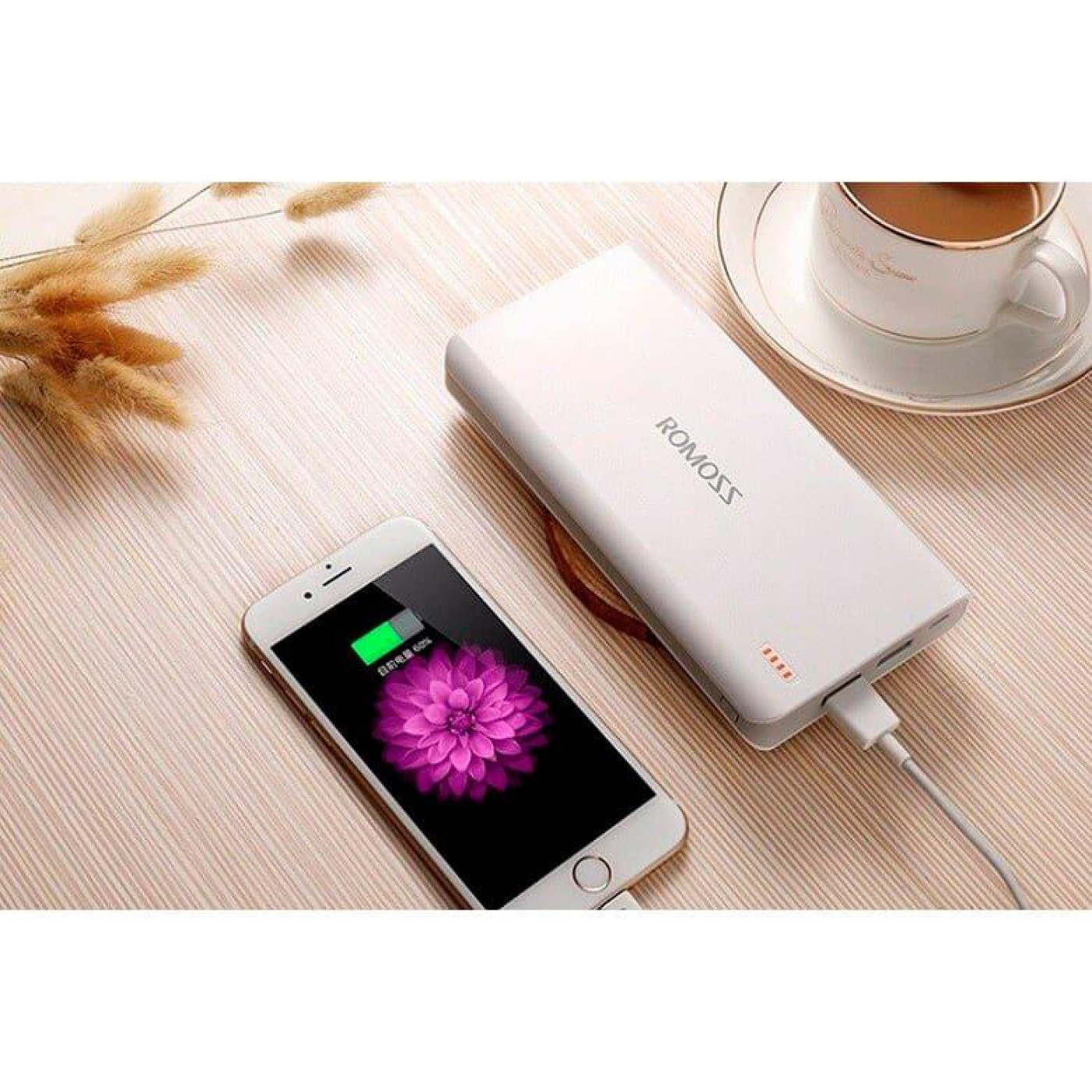 Универсальна мобильна батарея Romoss Sense6F 20000mAh 22.5W White (PPH80-611-1121H)