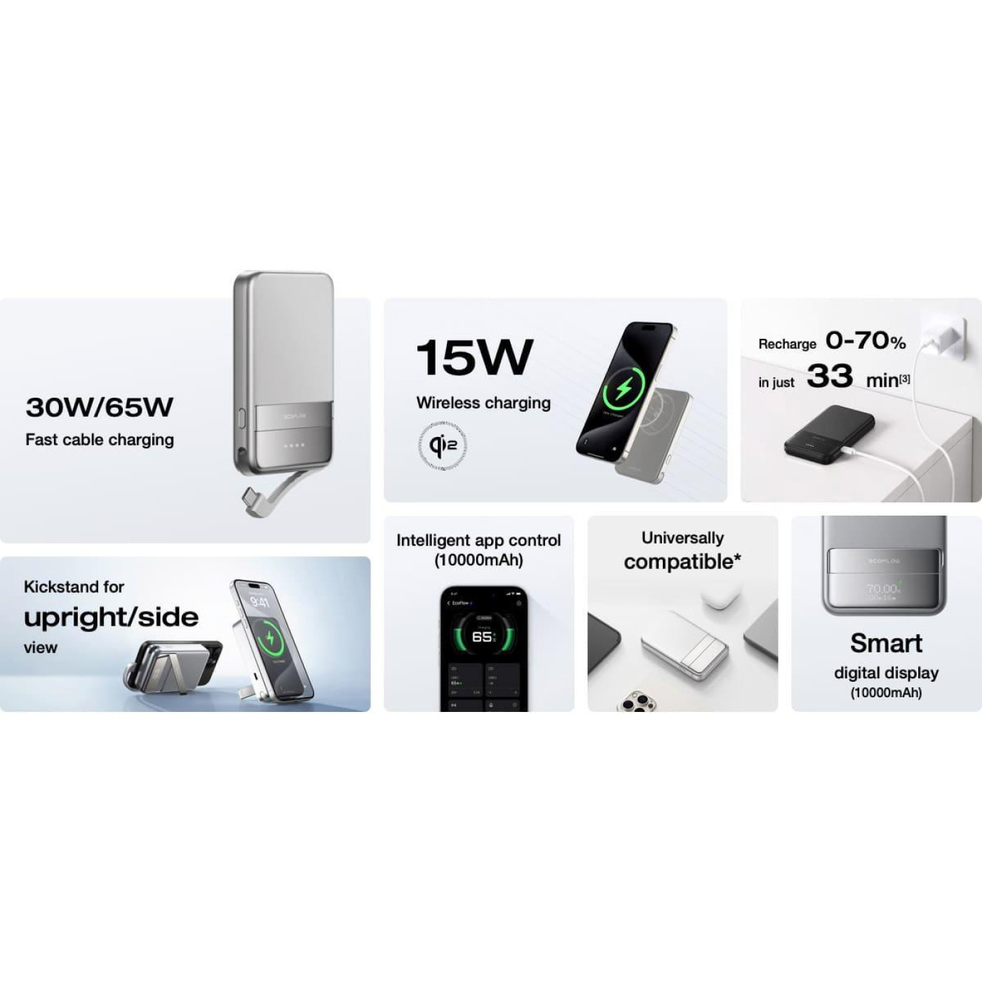 Павербанк EcoFlow RAPID Magnetic Black 5 000 mAh / 30 Вт (EF-RAPID5000-B-EU)