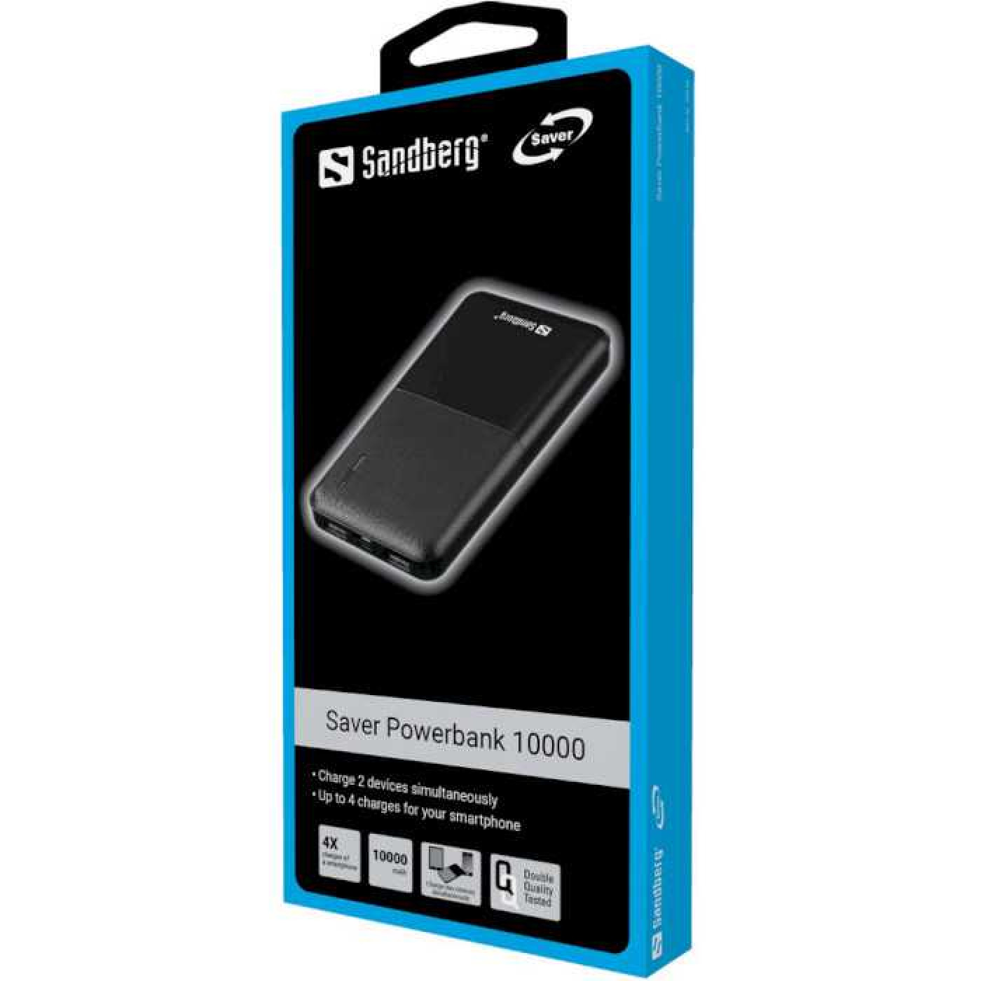 Павербанк Sandberg Saver 10000 mAh 12W Black (320-34)