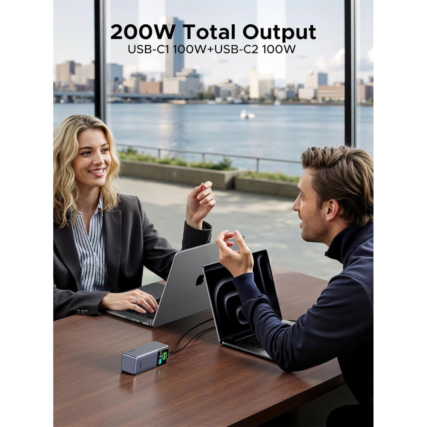 Павербанк Ugreen Gray 25 000 mAh / 200 Вт (35525B)