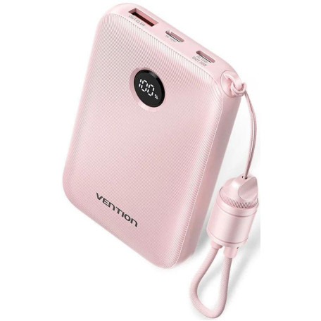 Павербанк Vention Pink 10 000 mAh / 22.5 Вт (FKAP0-C)