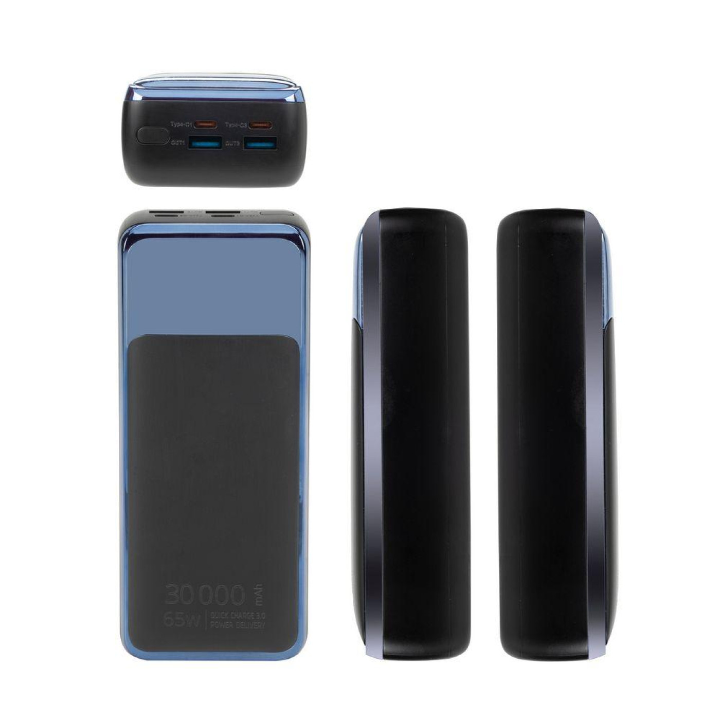 Универсальна мобильна батарея Rivacase Rivapower 30000mAh Black (VA1080)