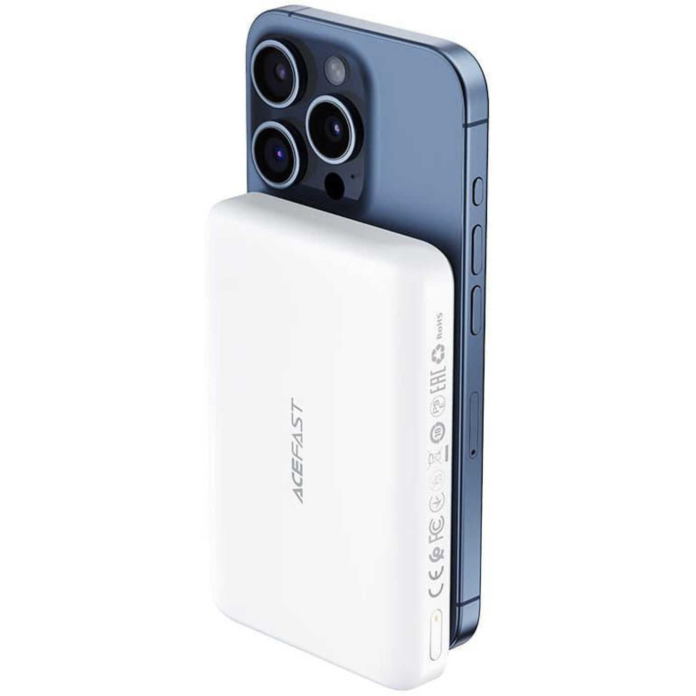 Павербанк Acefast Magnetic Wireless White 10 000 mAh / 15 Вт (6974316285212)