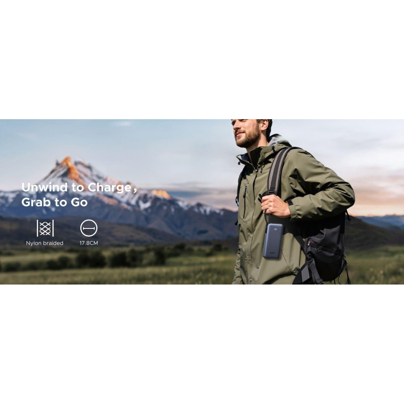 Павербанк Ugreen Gray 20 000 mAh / 67 Вт (55996B)