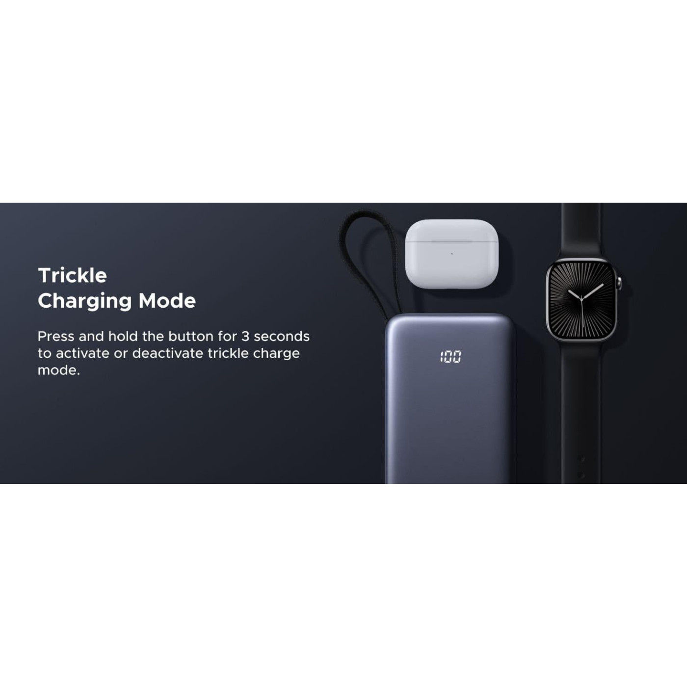 Павербанк Ugreen Gray 20 000 mAh / 67 Вт (55996B)