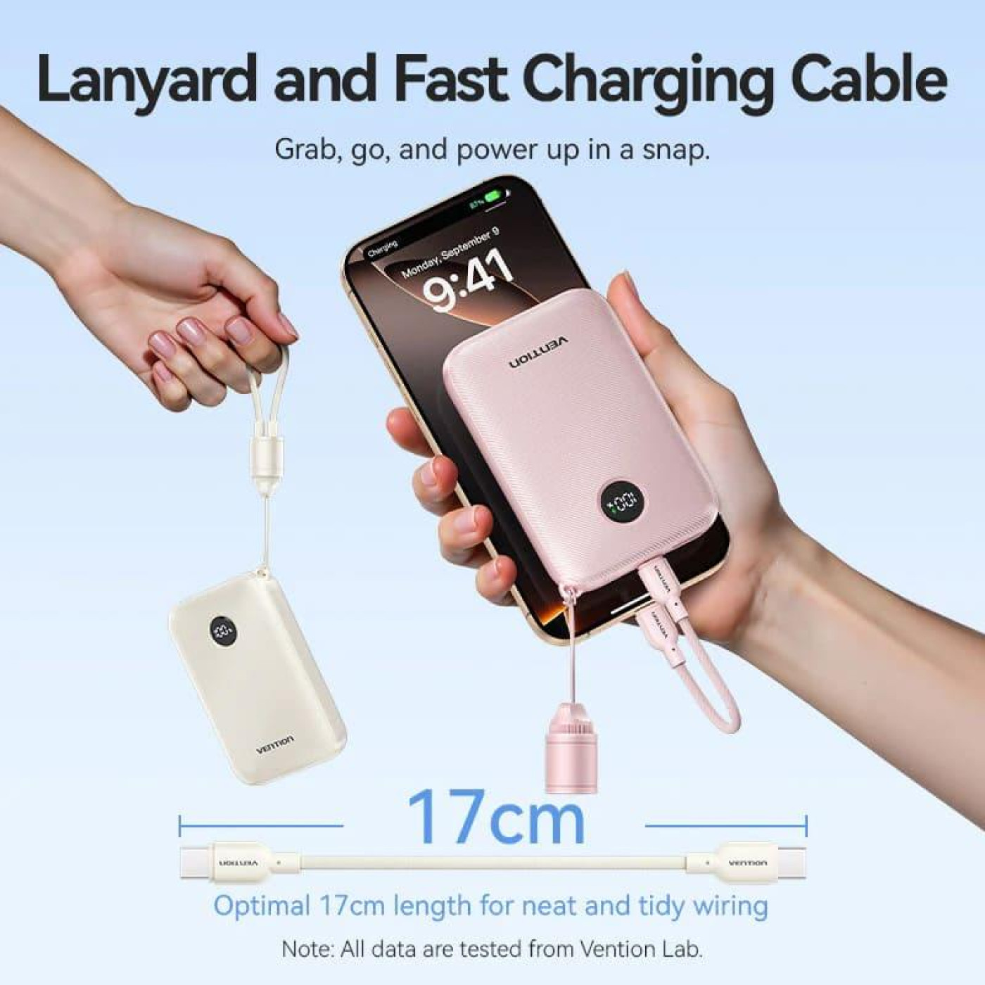 Павербанк Vention Beige 10 000 mAh / 22.5 Вт (FKAN0-C)