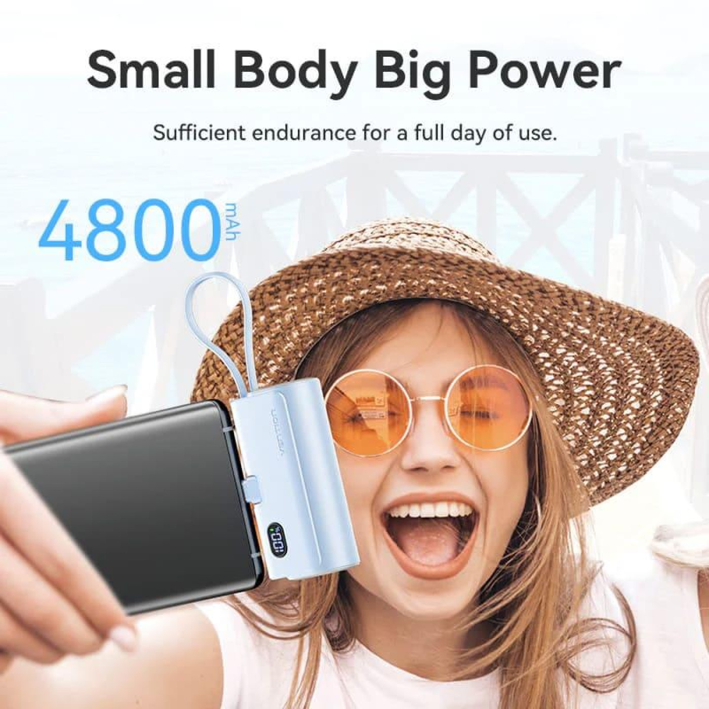 Павербанк Vention Blue 4800 mAh / 22.5 Вт (FHQL0)