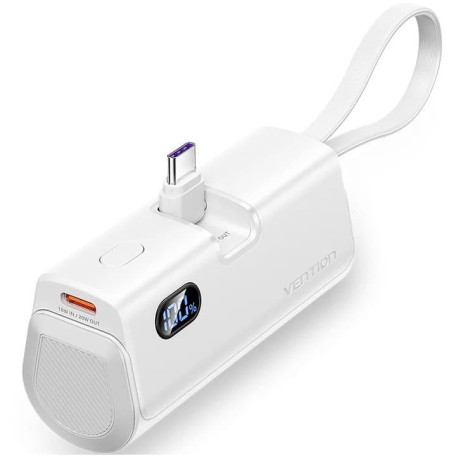 Павербанк Vention White 4800 mAh / 22.5 Вт (FHQW0)