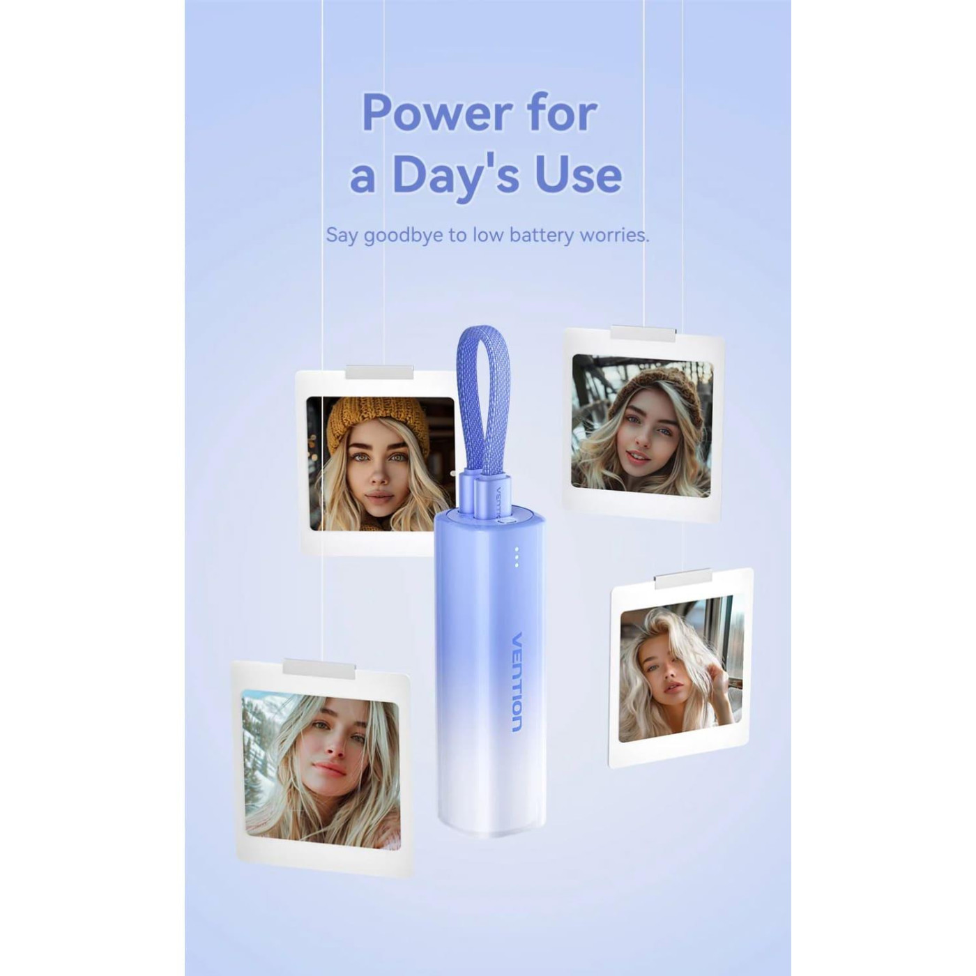 Павербанк Vention Blue 5 000 mAh / 20 Вт (FHWL0)