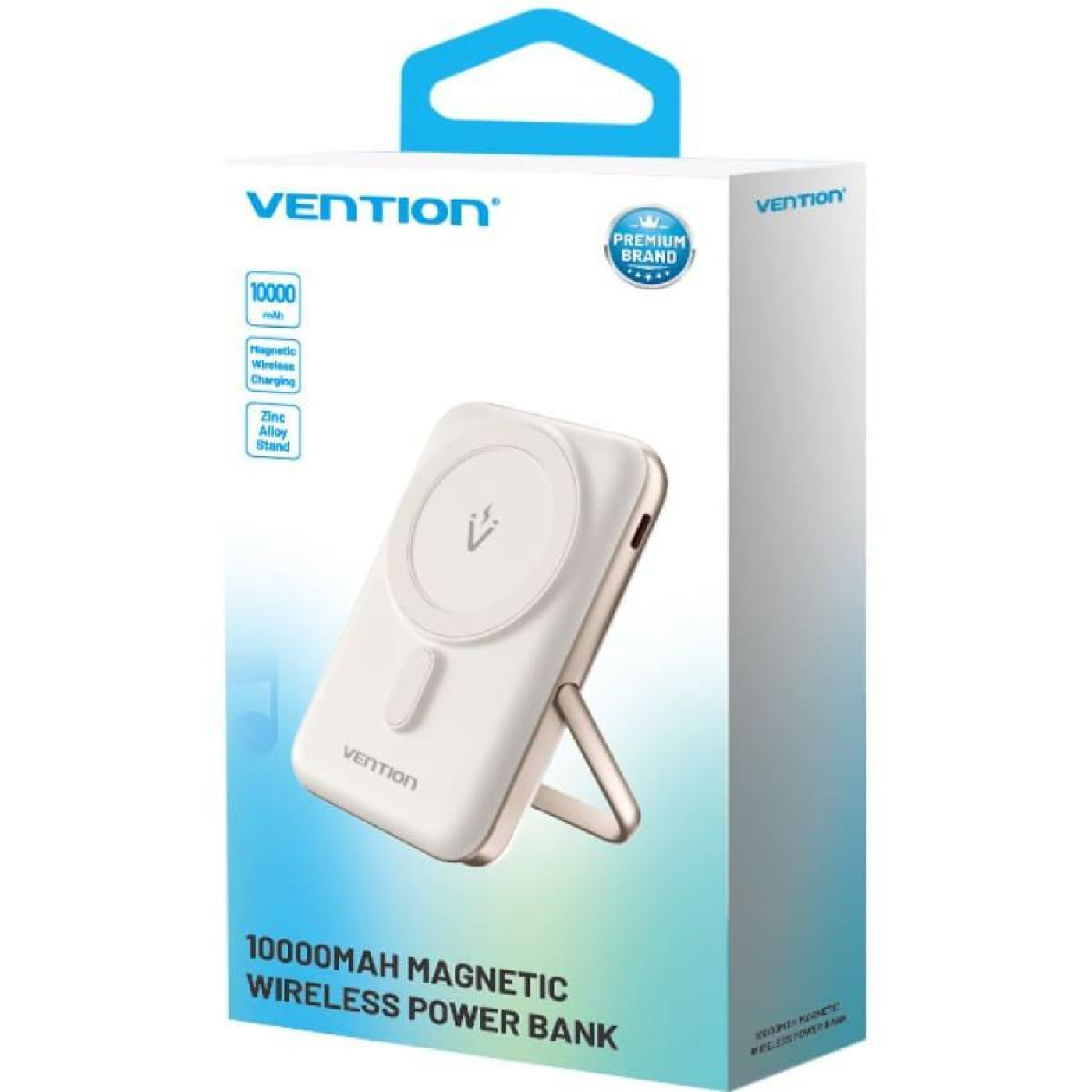 Павербанк Vention Magnetic Wireless White 10 000 mAh / 20 Вт (FHNW0)