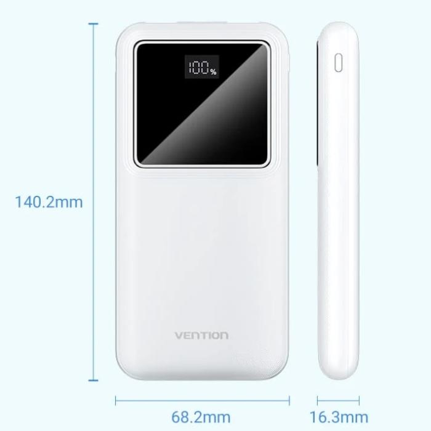 Павербанк Vention White 10 000 mAh / 22.5 Вт (FHKW0)