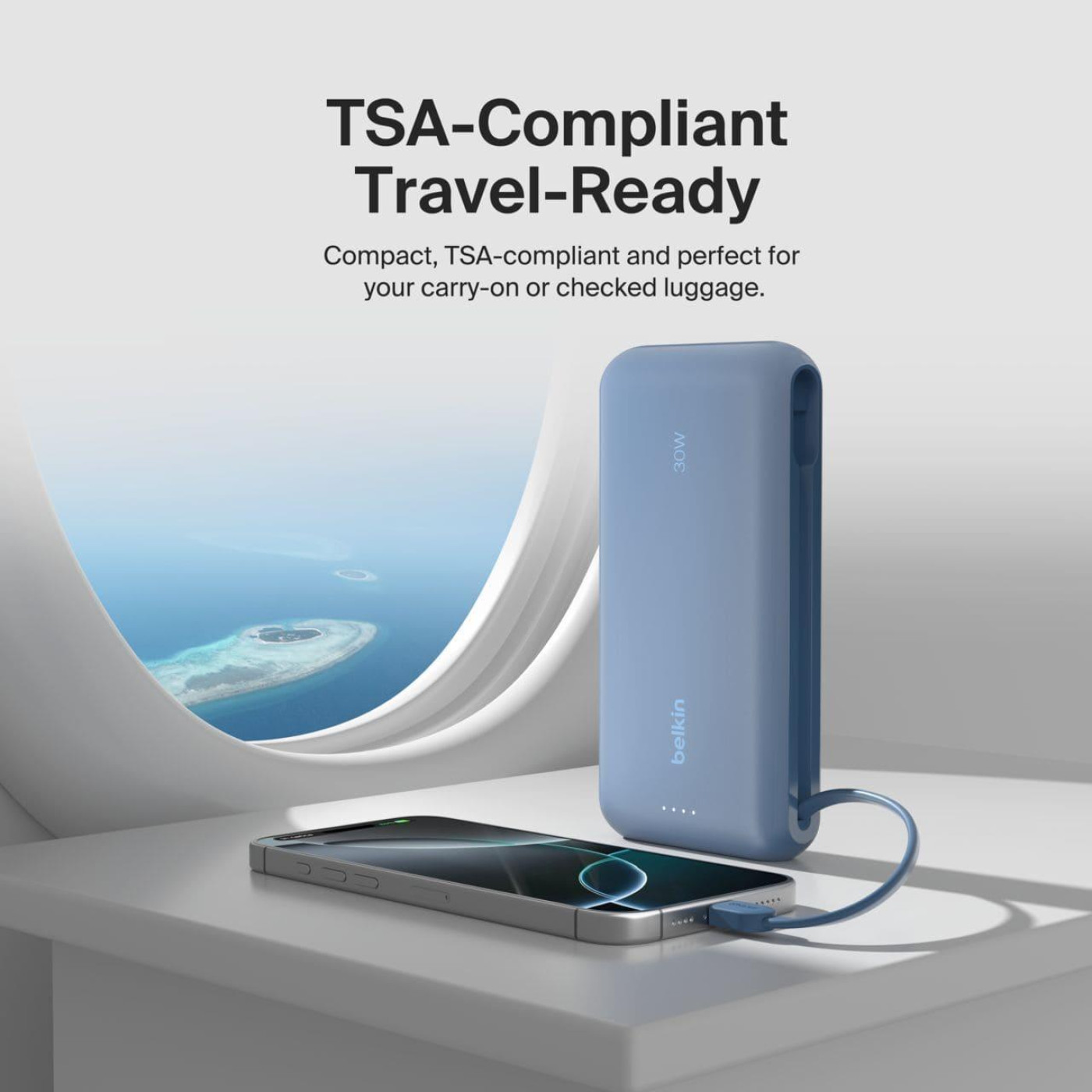 Павербанк Belkin Blue 20 000 mAh / 20 Вт (BPB024HQBL)