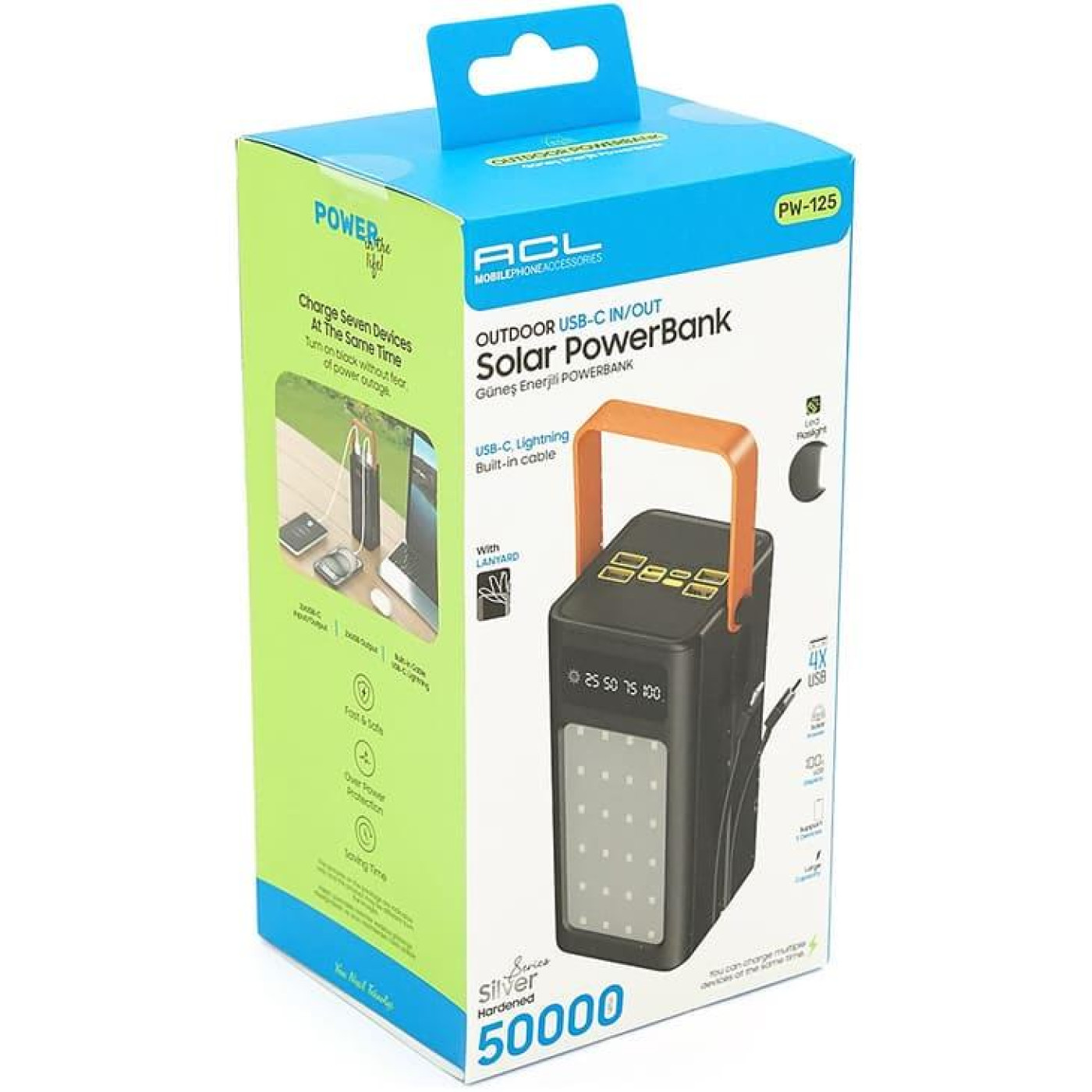 Павербанк ACL Black 50 000 mAh / PW-125)