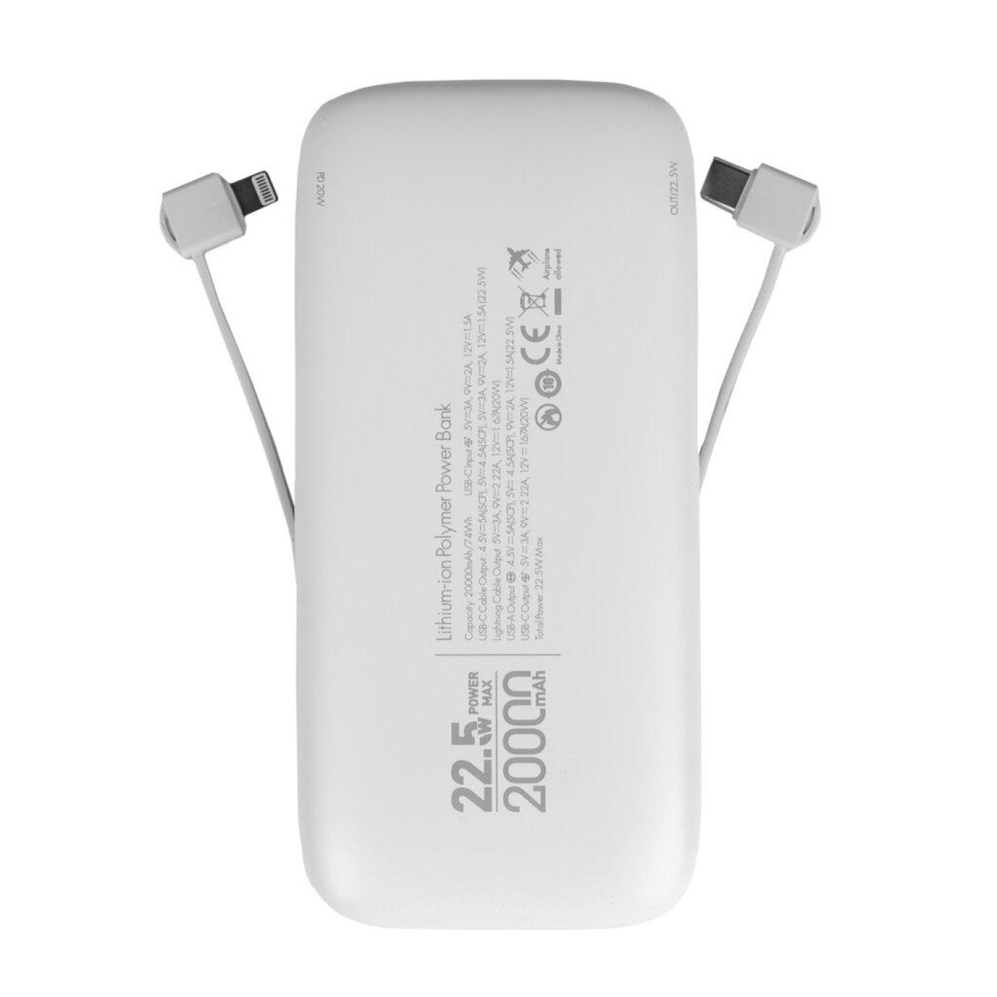 Универсальна мобильна батарея LogicPower LP PQ20 20000mAh 22.5W