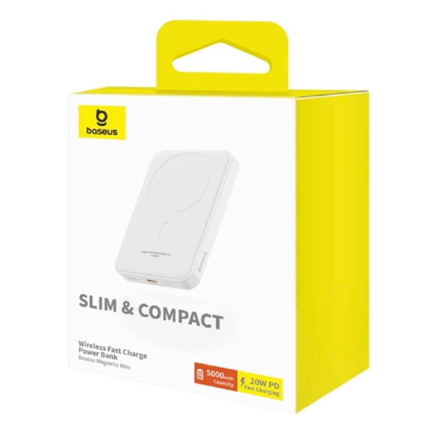 Павербанк Baseus Magnetic Mini White 5 000 mAh / 20 Вт (P10022107223-00)