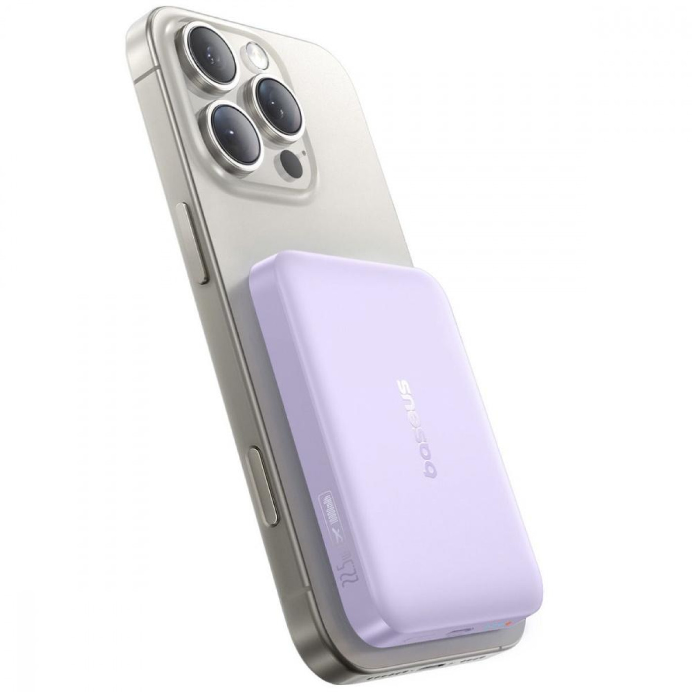 Павербанк Baseus EnerFill Ultra-Mini Purple 10 000 mAh / 22.5 Вт (P1008210E513-00)