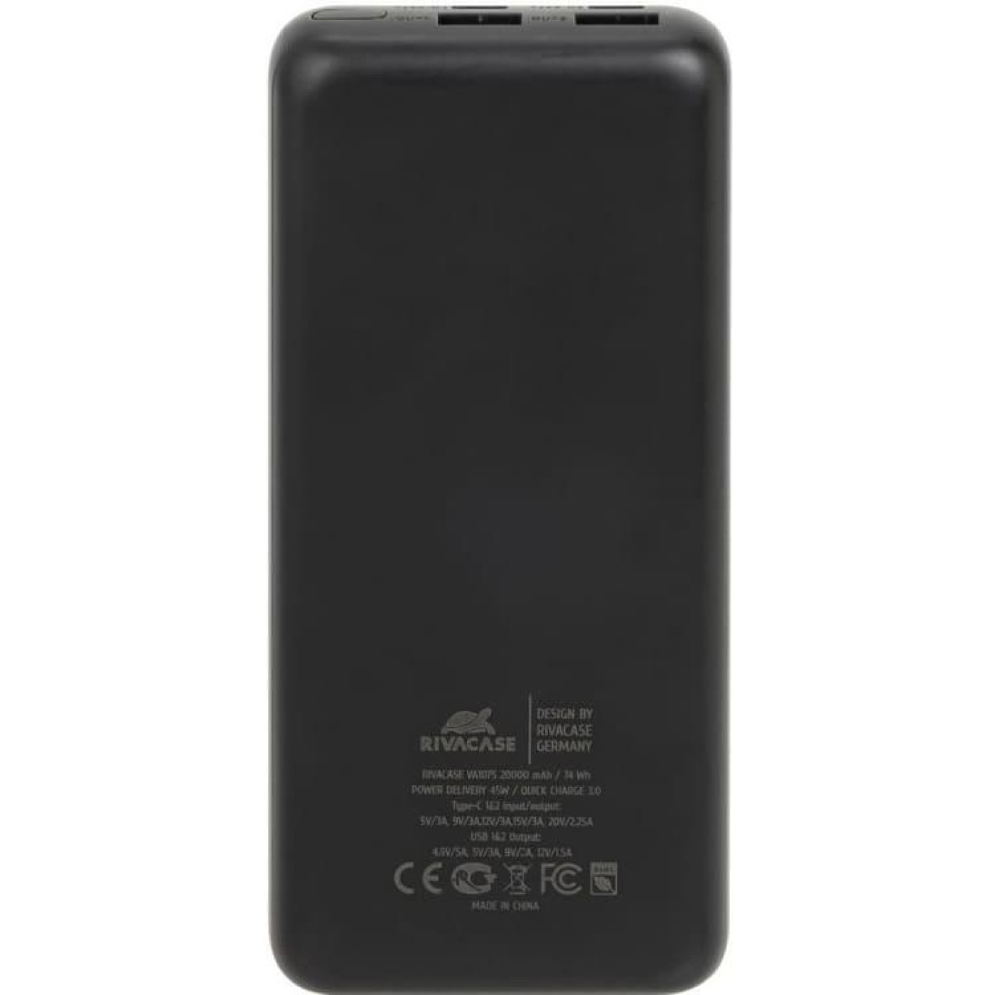 Павербанк Rivacase Black-blue 20 000 mAh / 45 Вт (VA1075)