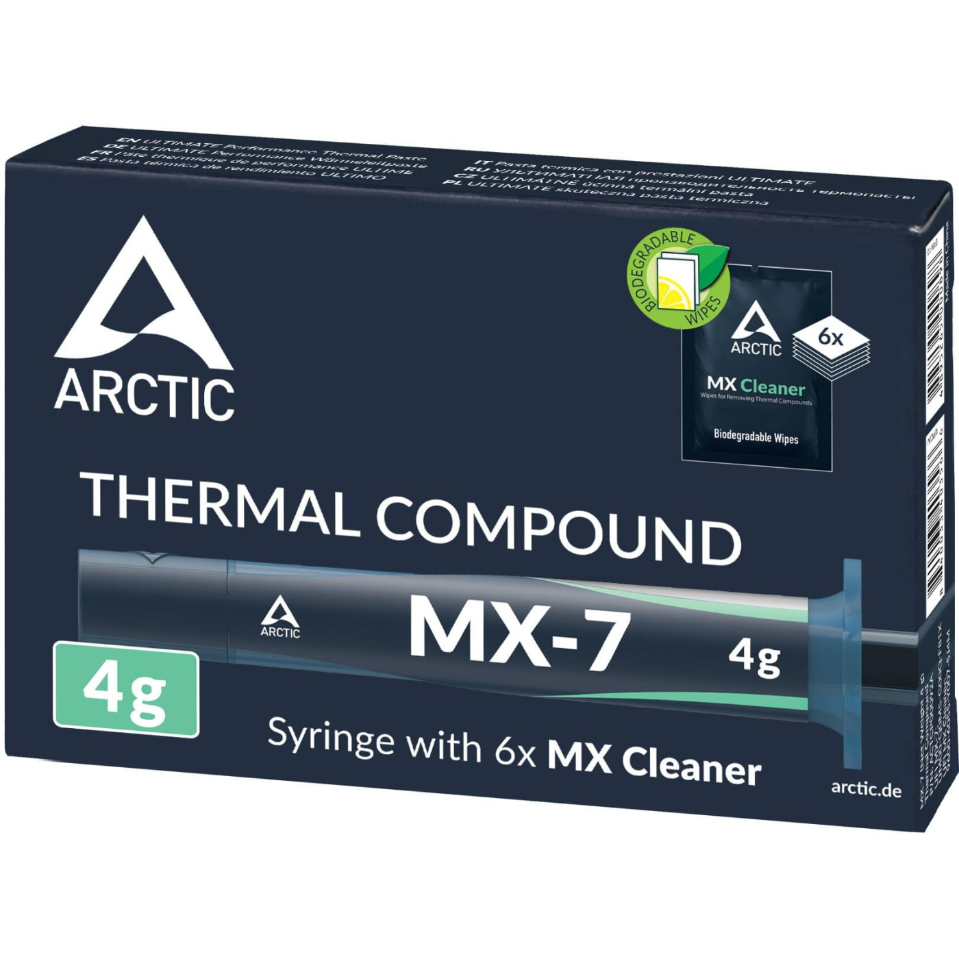 Термопаста Arctic MX-7 4g with 6 pcs MX Cleaner (ACTCP00092A)