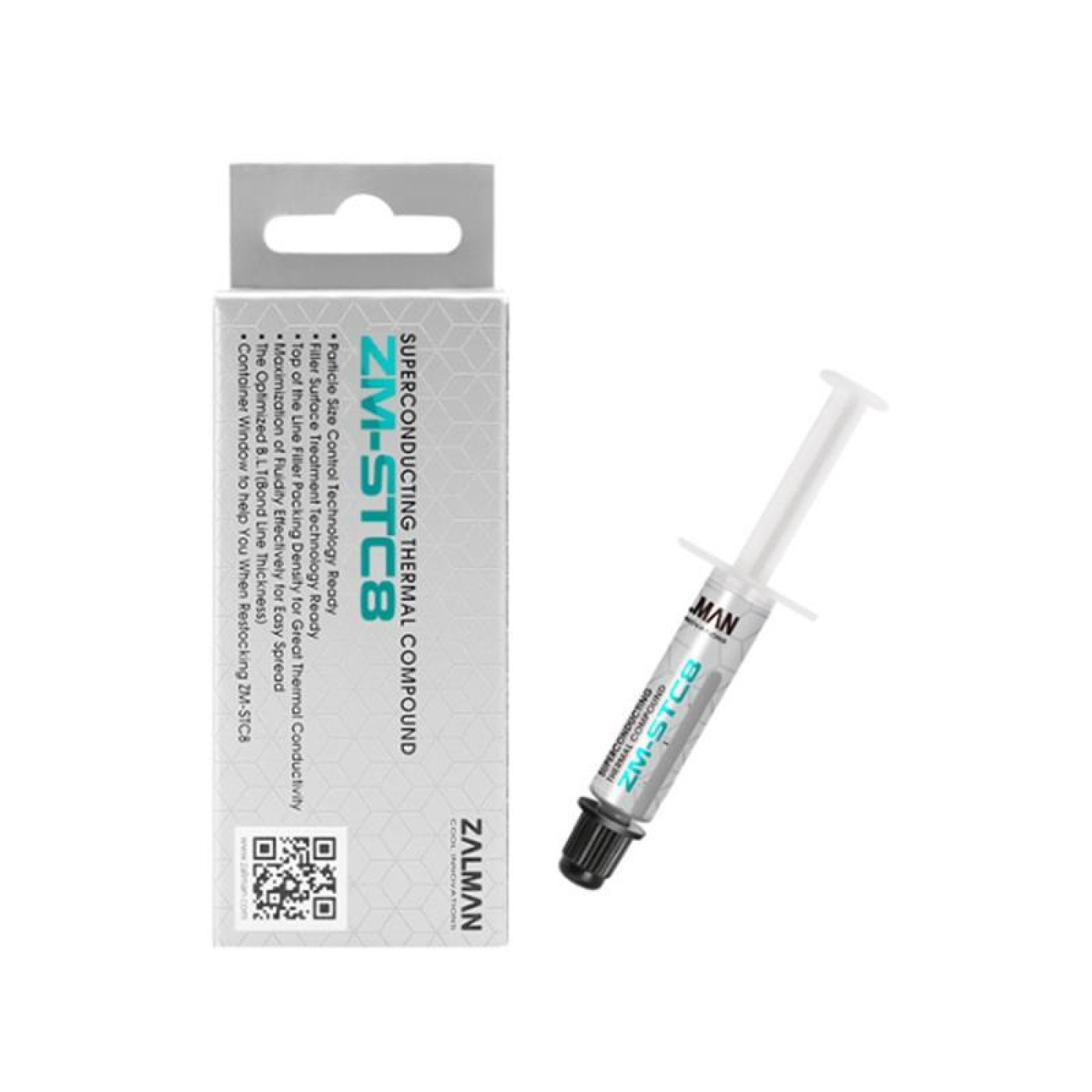 Термопаста Zalman ZM-STC8, 8,3 W/mxk, 1,5гр. (ZM-STC8)