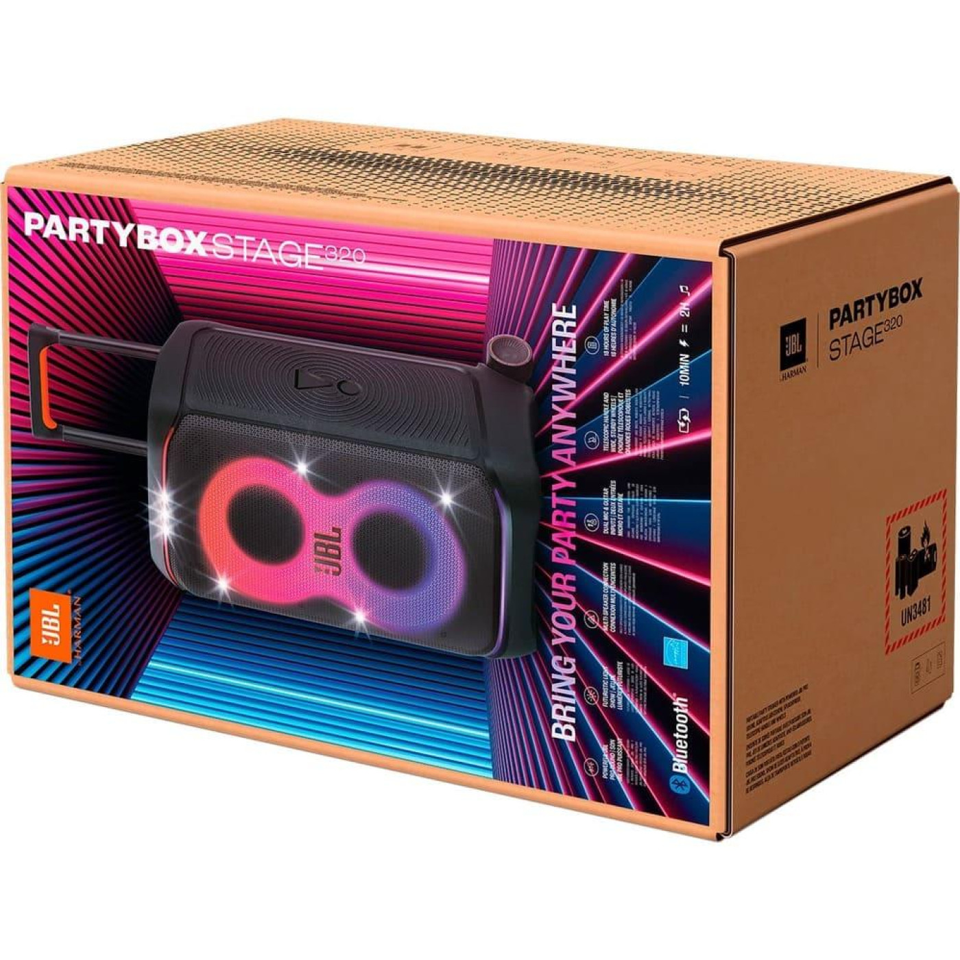 Акустична система JBL PartyBox Stage 320 Black (JBLPBSTAGE320EP)