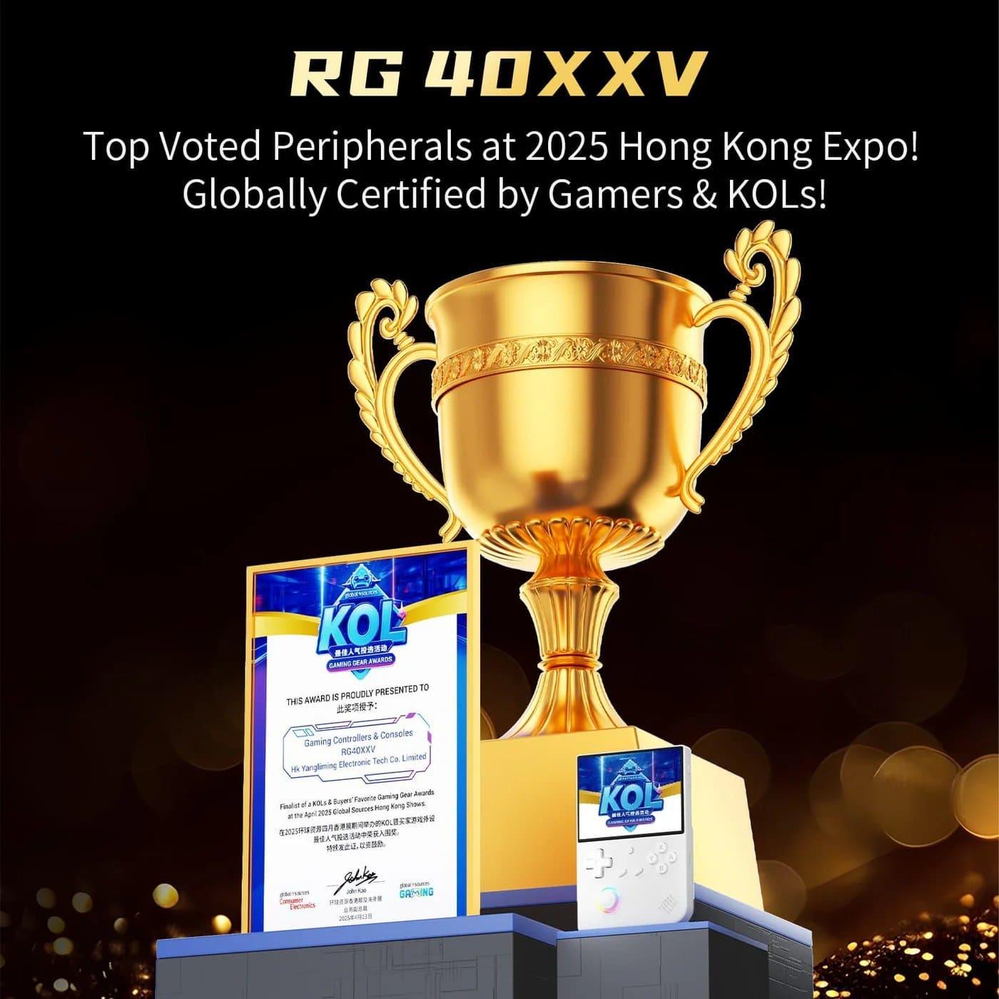 Игровая консоль Anbernic RG 40XXV 64GB Transparent Black (G-000003721)