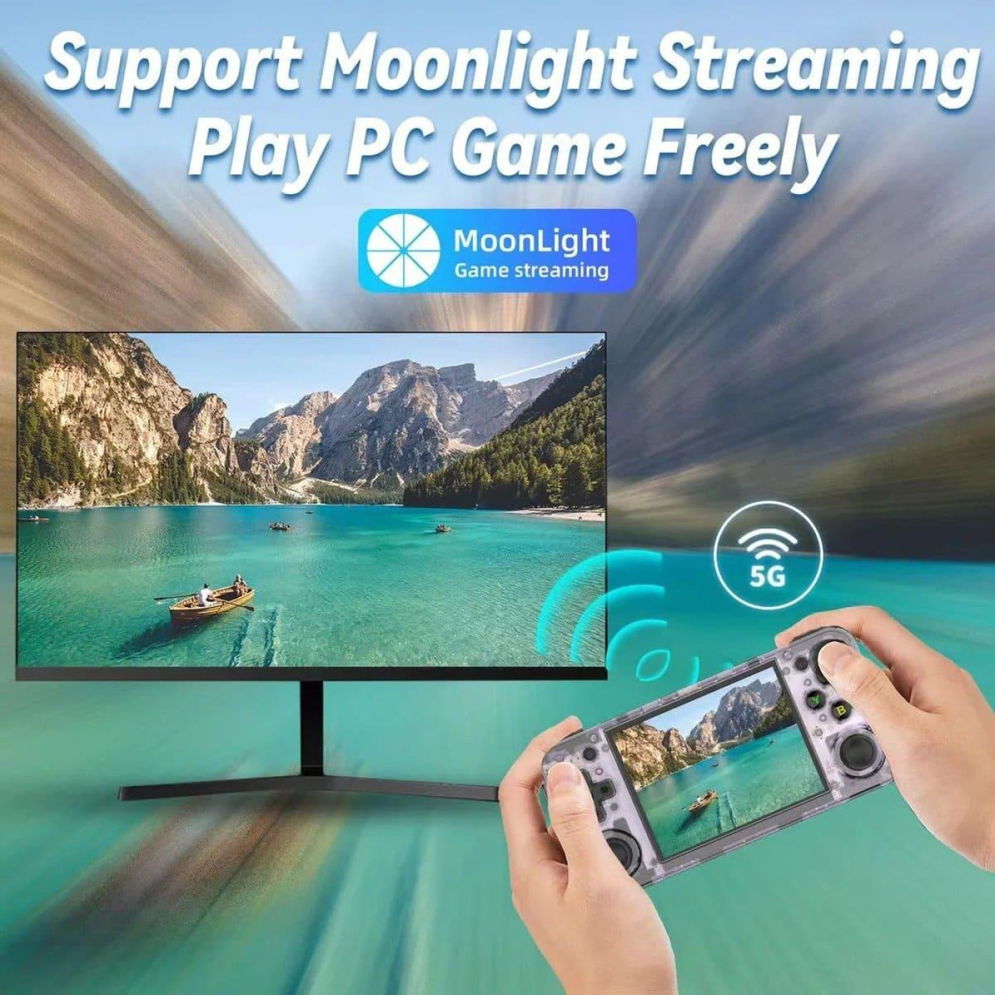 Ігрова консоль Anbernic RG 35XXH 64GB Transparent Purple (G-000003715)