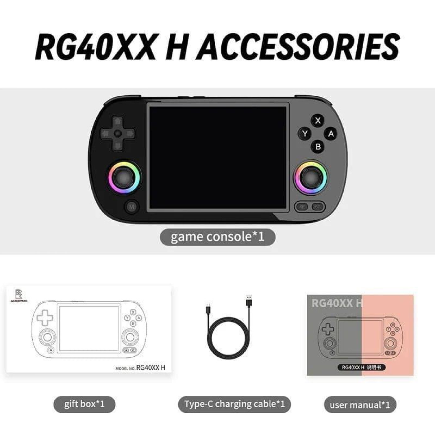 Ігрова консоль Anbernic RG 40XXH 64GB Black (G-000003718)