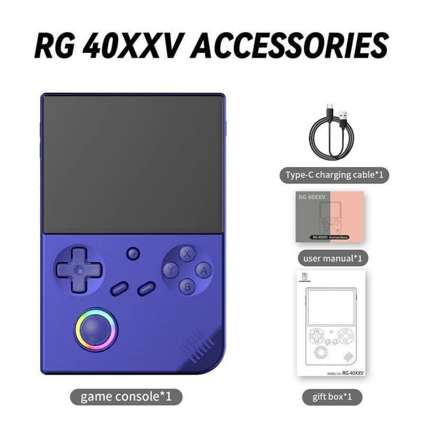 Ігрова консоль Anbernic RG 40XXV 64GB Indigo Blue (G-000003722)