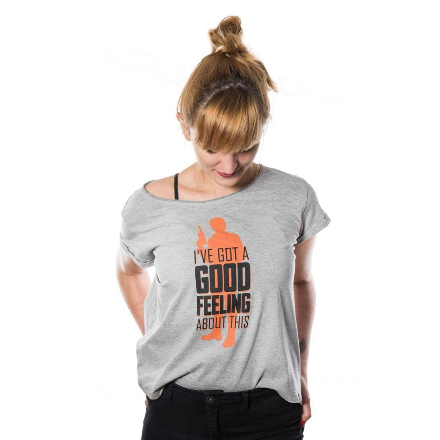 Футболка STAR WARS Good Feeling (Зоряни вийни) для жинок M сира