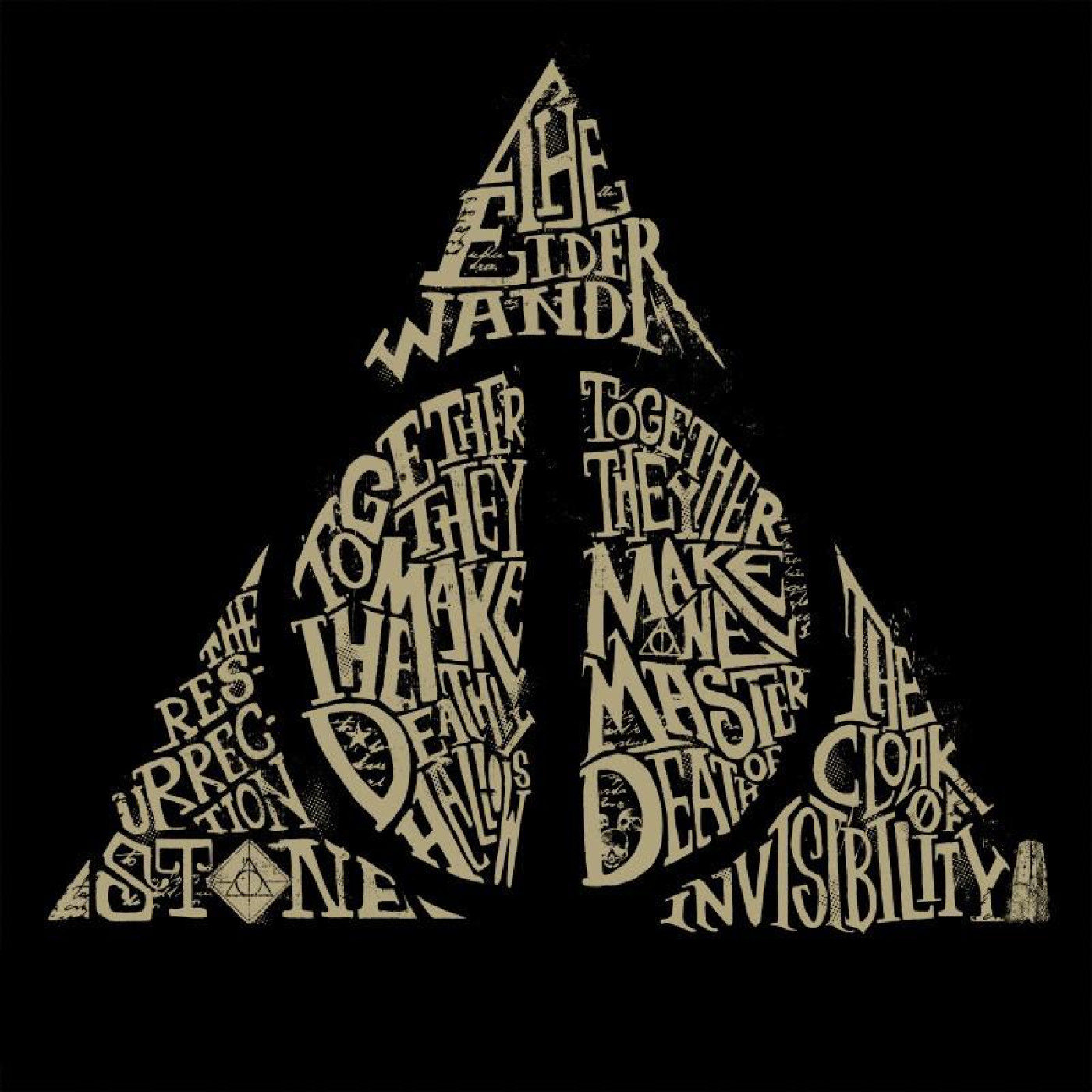 Толстовка HARRY POTTER Deathly Hallows (Гарри Поттер смертельни реликвии) для чоловикив L чорна