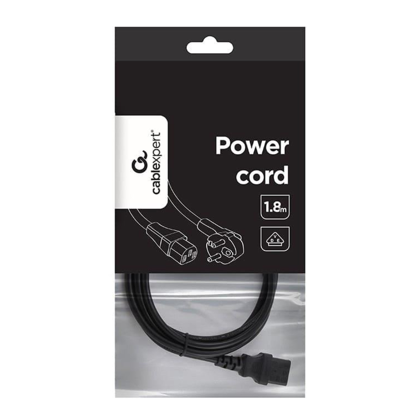 Кабель питания Cablexpert PC-186 CEE7/17-C13 1,8 м (PC-186)