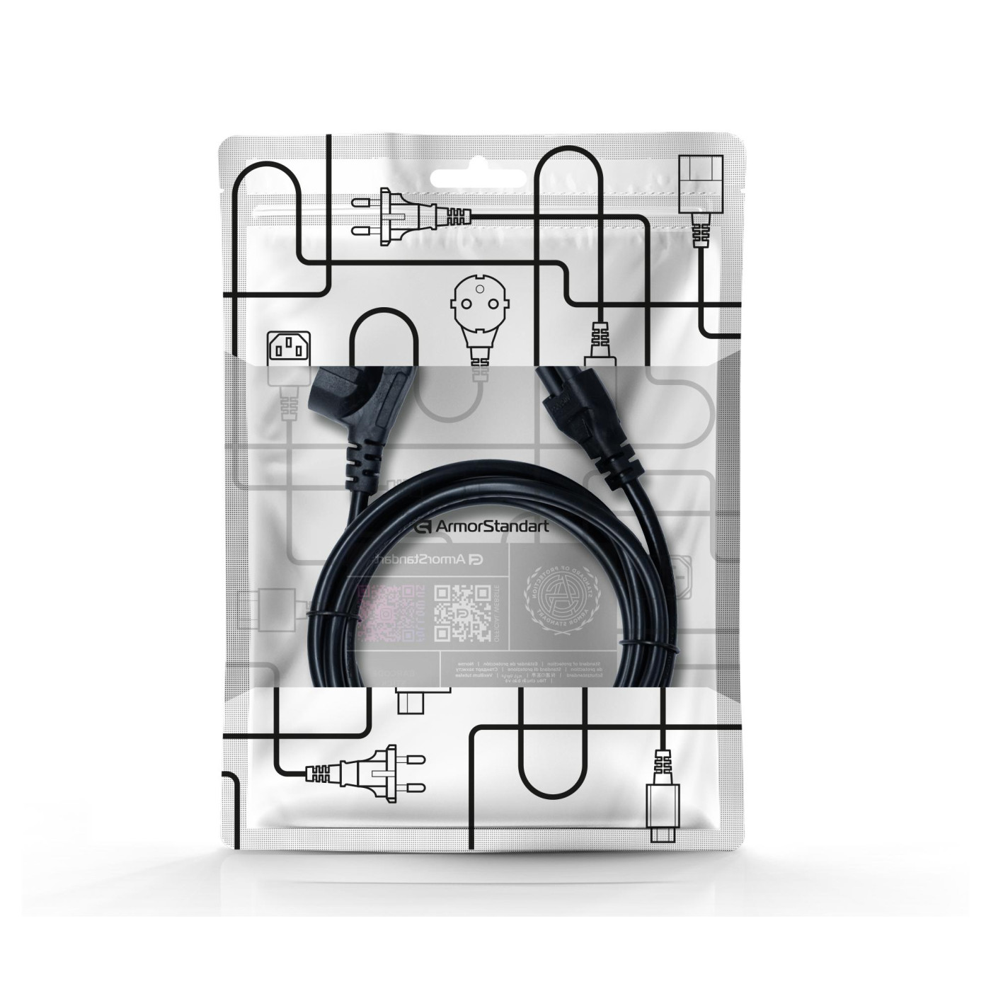 Кабель питания ArmorStandart CEE 7/7 - С5 1.8м black (ARM73122)