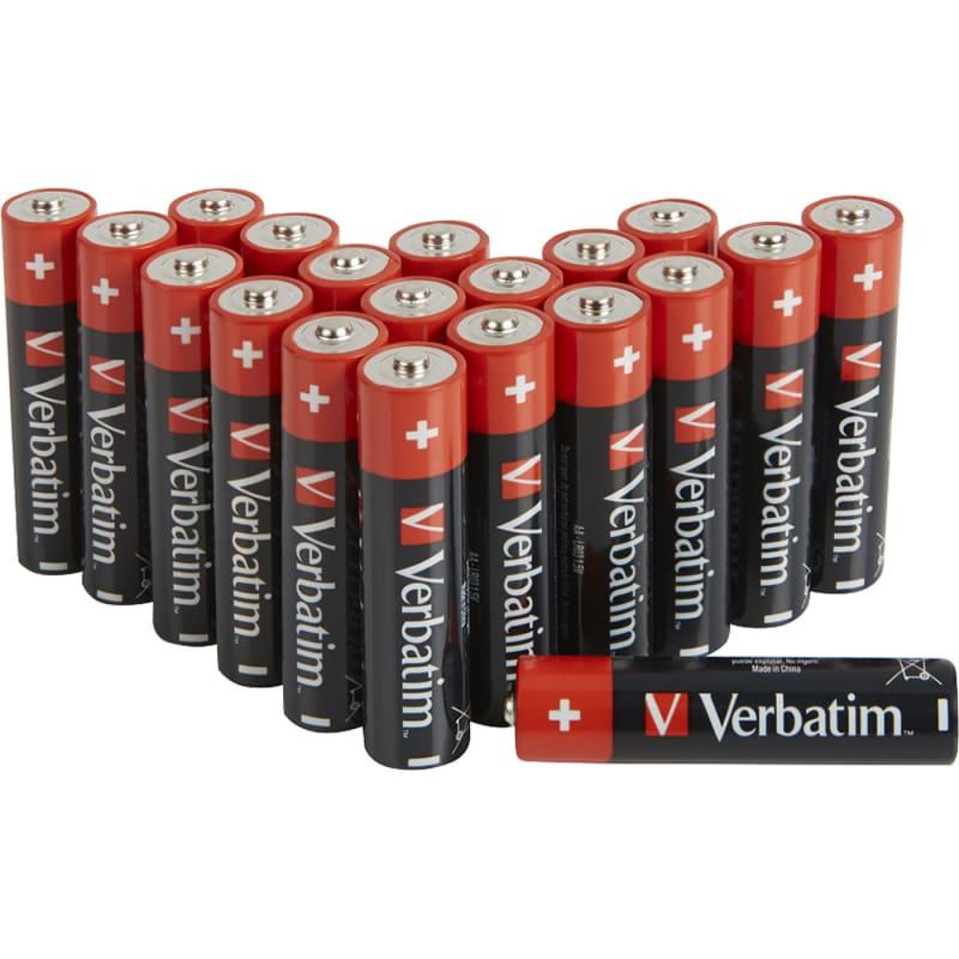 Батарейка AA (LR6), щелочная, Verbatim, 20 шт, 1.5V, Blister (49877)