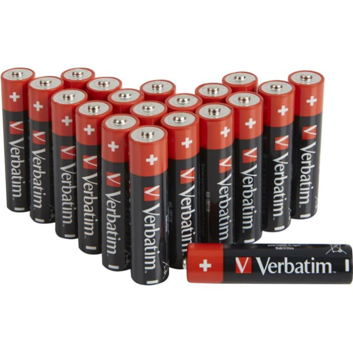 Батарейка AAA (LR03), щелочная, Verbatim, 20 шт, 1.5V, Blister (49876)