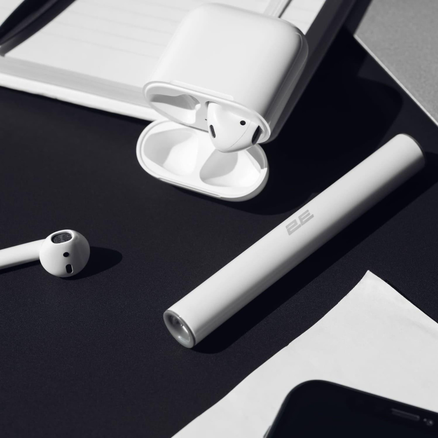 Очисний набир 2E для навушникив 3в1, било-сирий