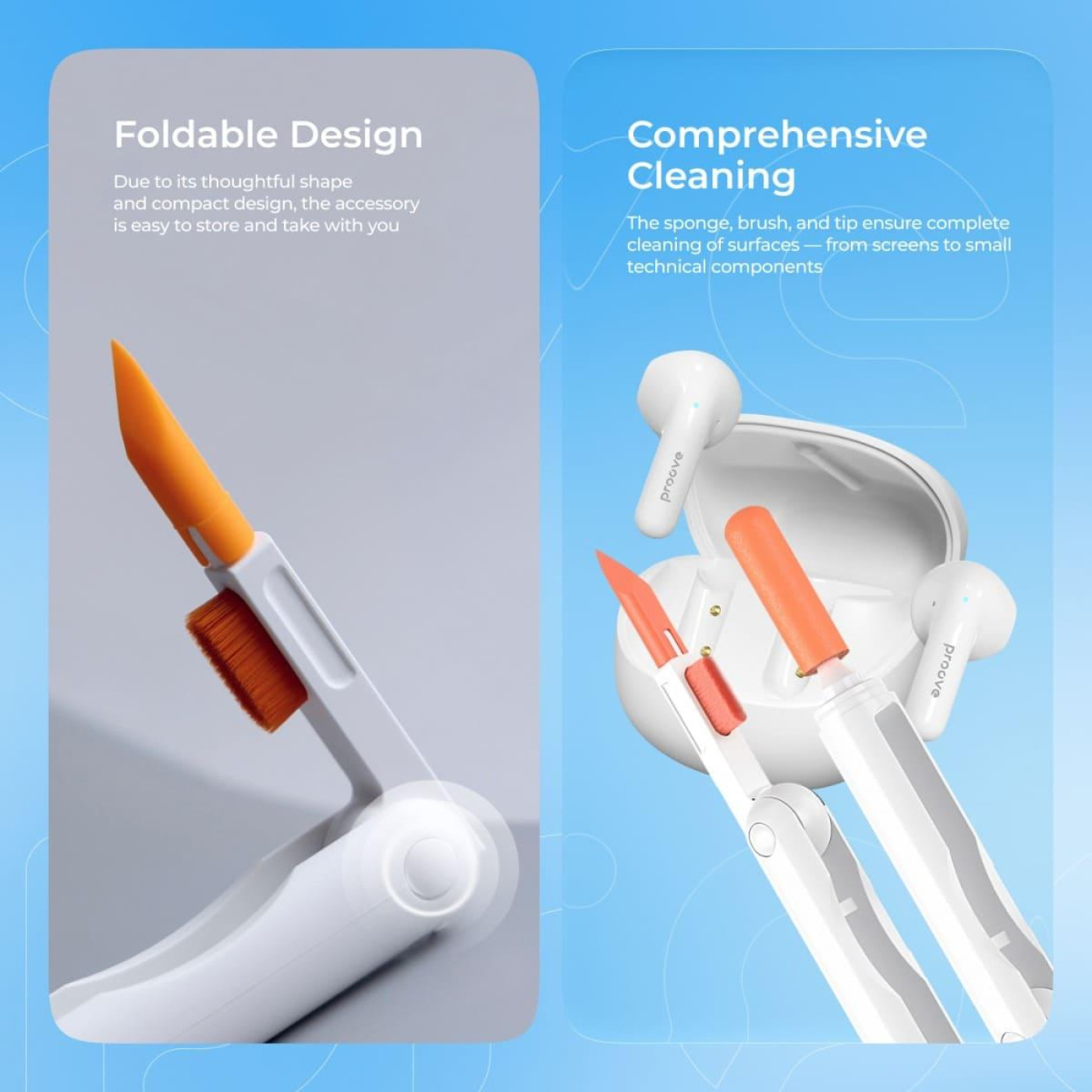 Многофункциональный набор для чистки Proove Mr. Cleaner 3in1