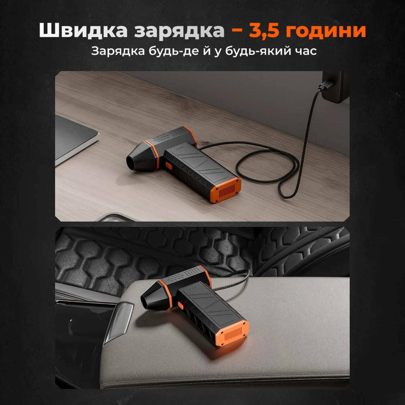 Бездротовий повітродув Wolfbox MF50 110000RPM 150g force (MF50)