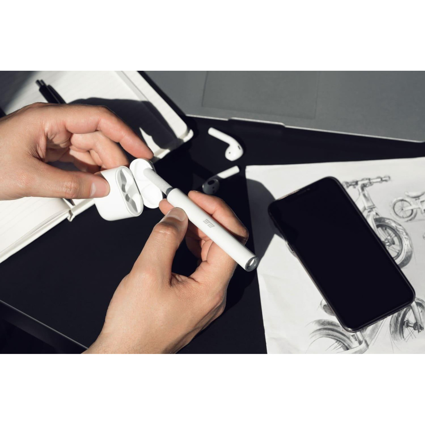 Набор для чистки наушников 2E 3в1 White/Grey