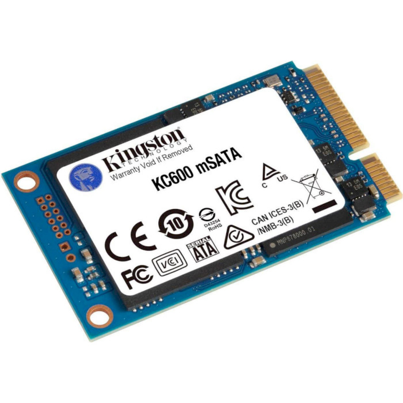 Накопичувач SSD Kingston mSata 512Gb KC600 (SKC600MS/512G)
