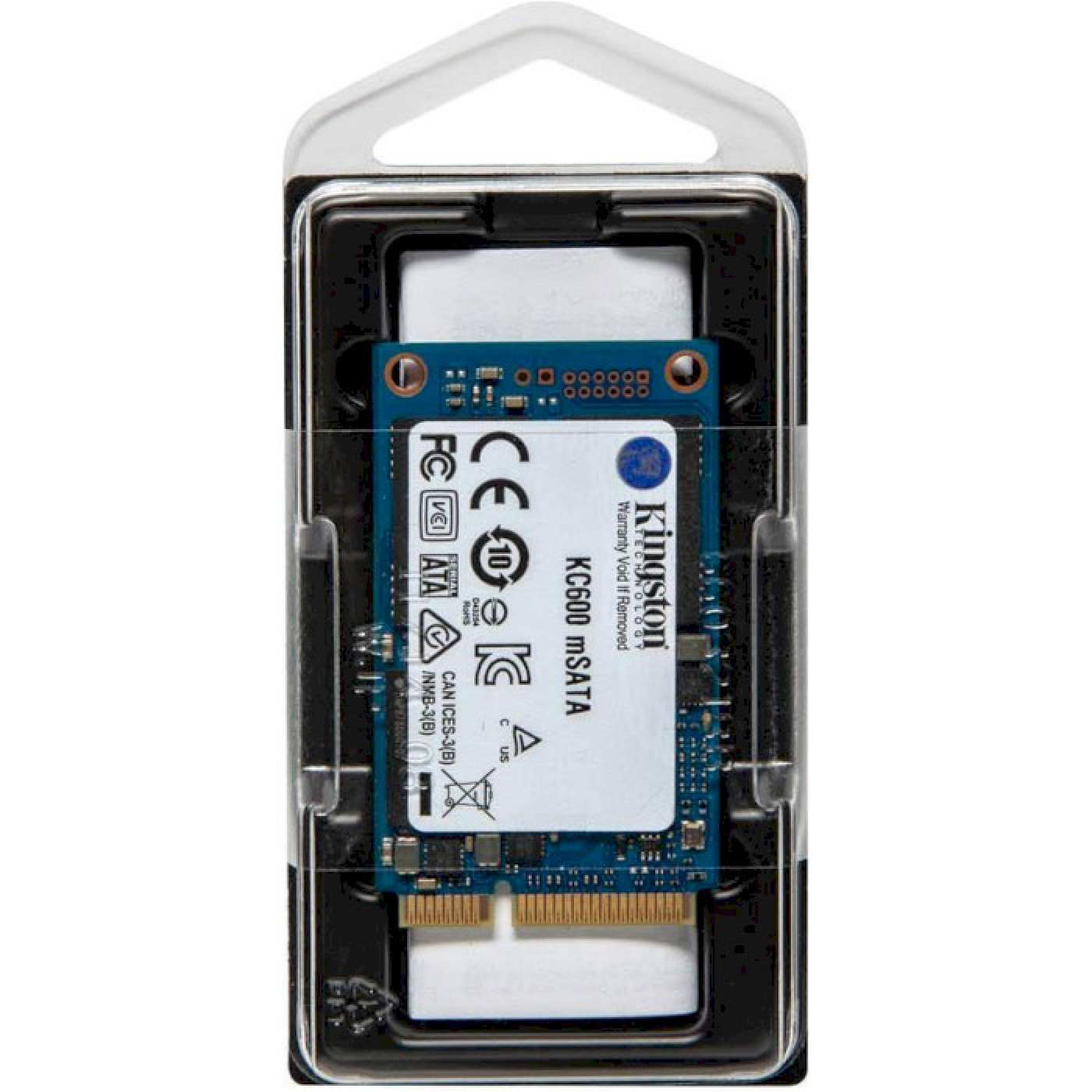 Накопичувач SSD Kingston mSata 512Gb KC600 (SKC600MS/512G)