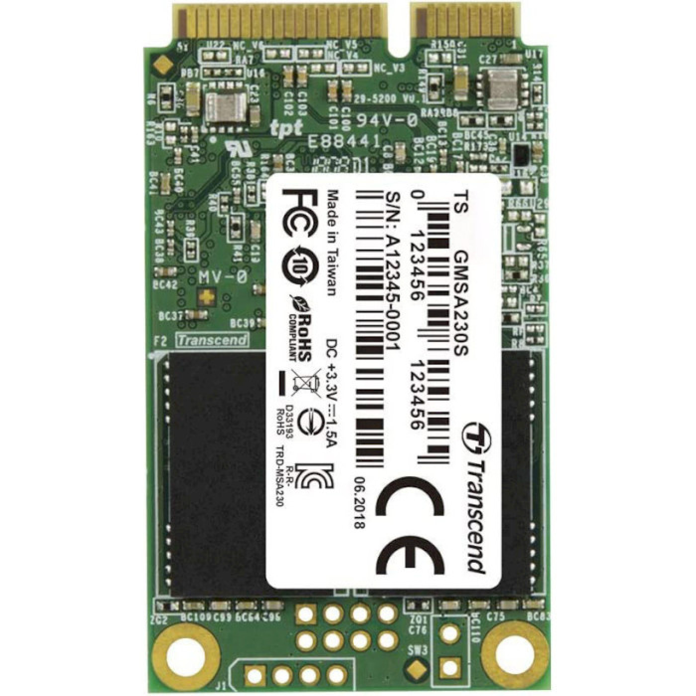 Накопичувач SSD Transcend mSata SSD230S 128 GB 120 (TS128GMSA230S)